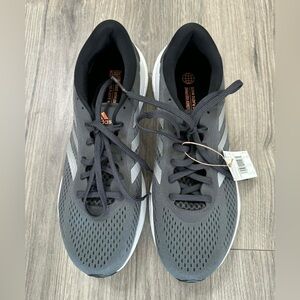 Adidas Supernova Gray and White Breathable Mesh Trainers